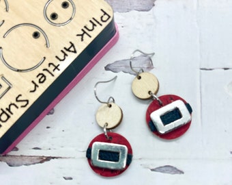 1.25” Santa Dangle Earring Die Leather Earring Cutting Die Cut Mold