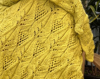 Knitting Pattern, Wave Ski Shawl