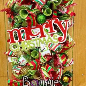 Christmas Swag For Front Door, Christmas Wreath for Front Door, Christmas Porch Decorations, Christmas Decorations, Holiday Wreath