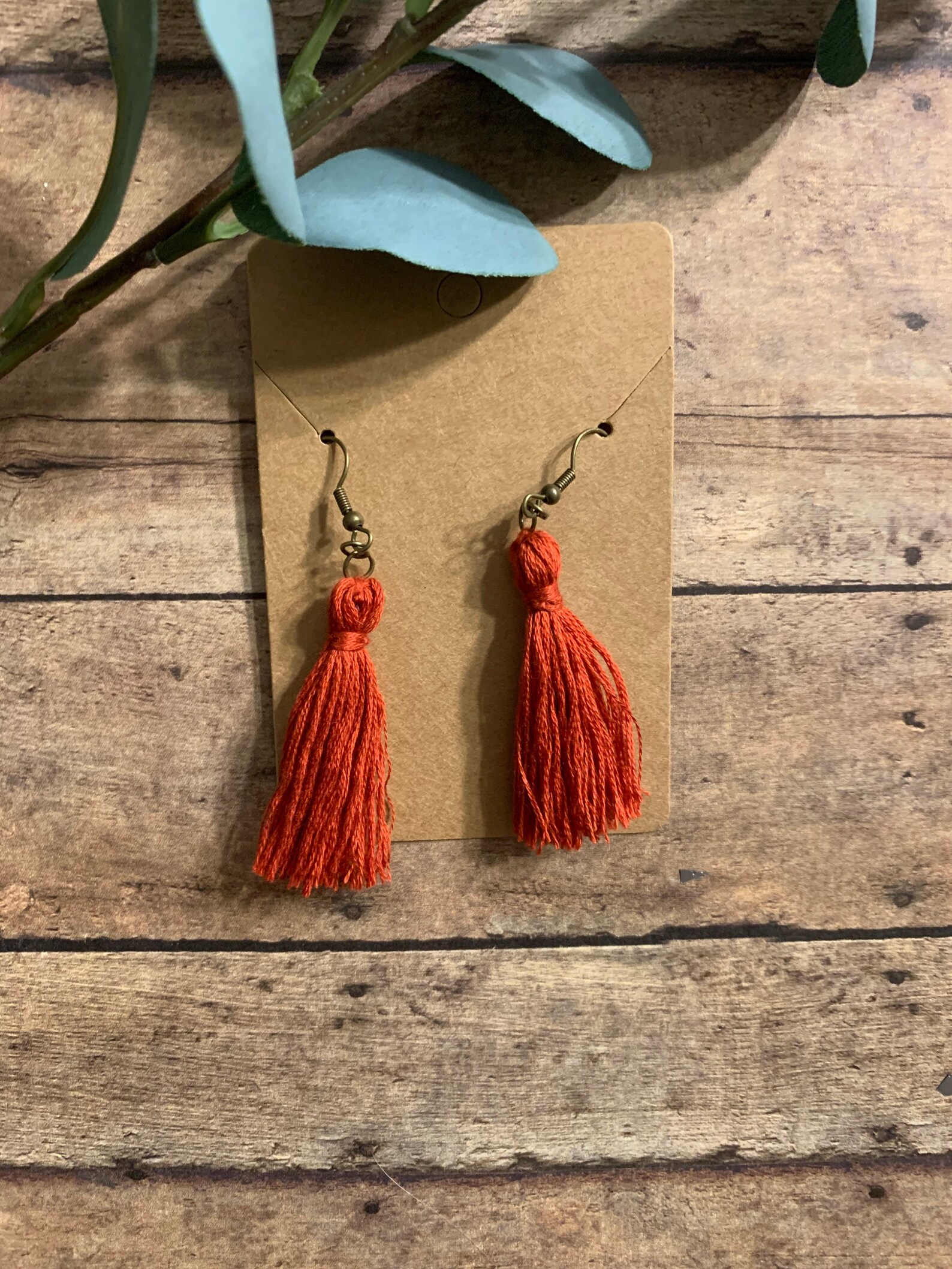 Embroidery floss earrings colorful lightweight earrings  etsy
