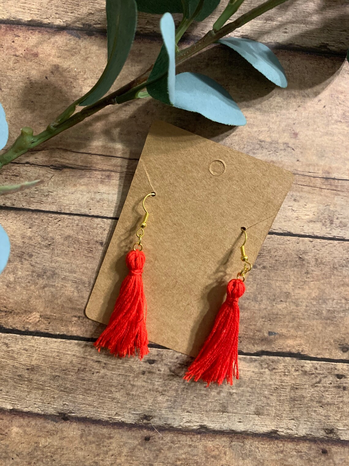 Embroidery floss earrings colorful lightweight earrings  etsy
