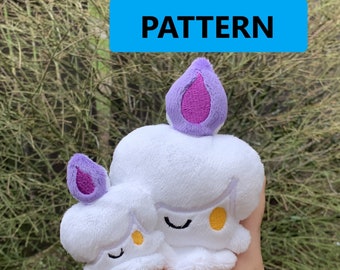 ITH Machine Embroidery Pattern - Cute Candle, Wick is lit, Melting light pal