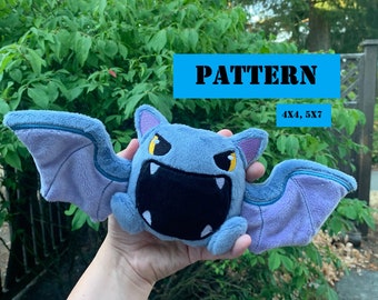 ITH Machine Embroidery Pattern: Cave Bat