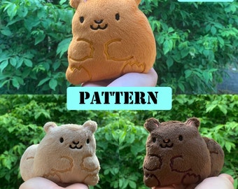 ITH Machine Embroidery Pattern- Squirrel and Hamster