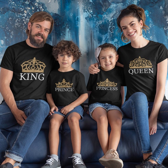 Camisetas king queen princess sale