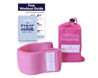 Heavy Resistance Pink Fabric Glute Band | Non-Slip Hip Band