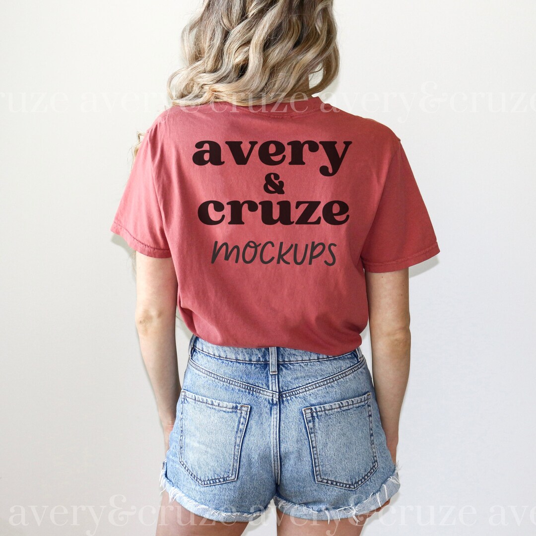 Comfort Colors C1717 Cumin Mockup Minimal Oversized T Shirt Etsy