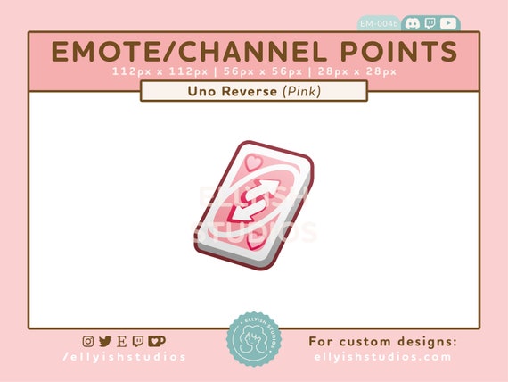 Reverse Uno no U Heart Meme Card Pink Aesthetic Cute 