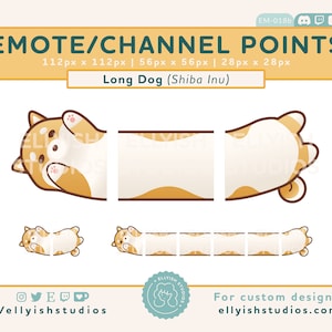 Emote extra longo do cão Shiba Inu | Pontos do Canal | Brinquedo de pelúcia japonês | Cachorrinho Creme Laranja | Estética fofa | Flâmula | Contração muscular | Discórdia