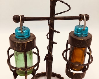 Vintage Salt and Pepper Decorative Lanterns