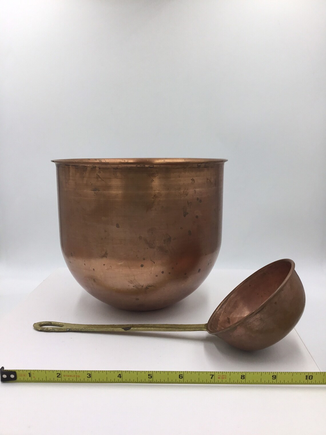 French Copper Chocolate/candy Pot With Ladle Etsy