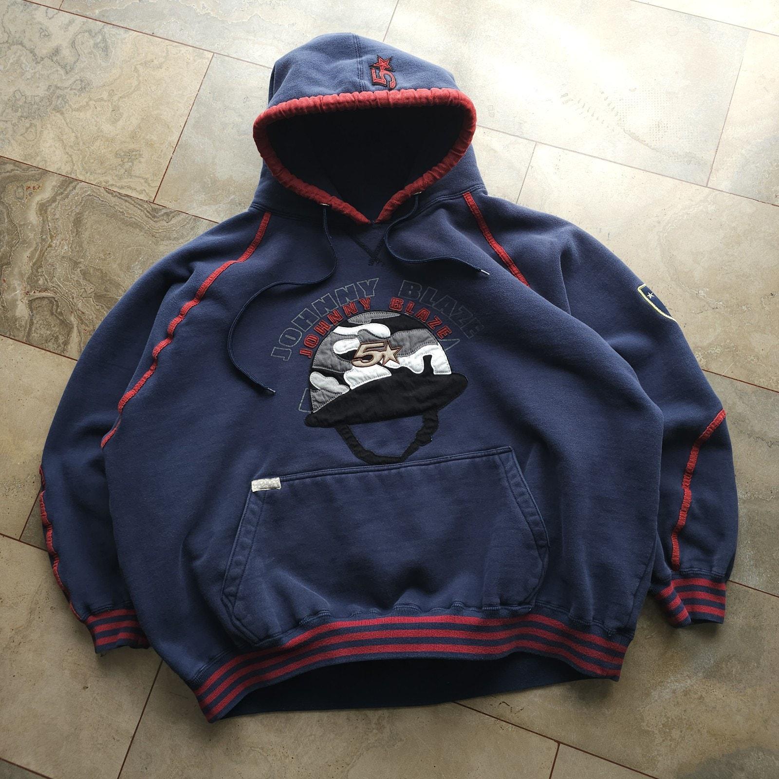 400 Johnny Blaze フード付きスウェット Johnny Blaze Hoodie - Etsy