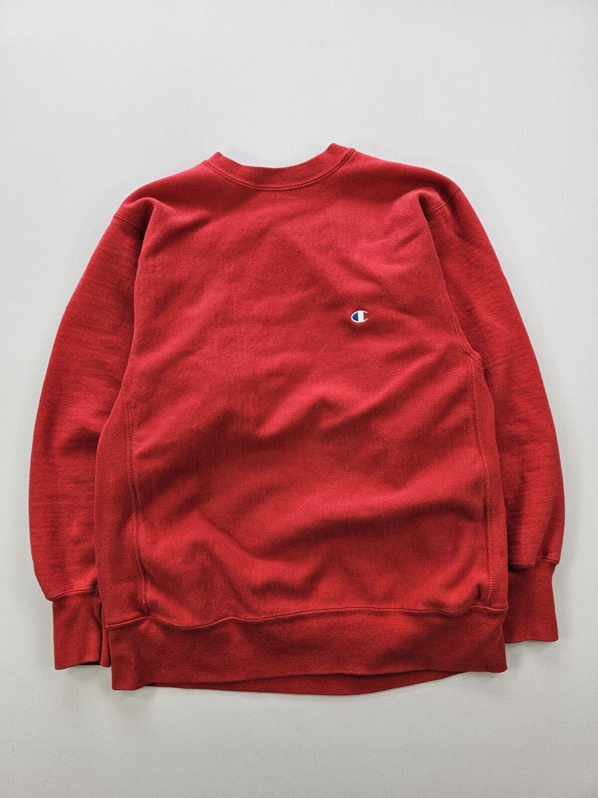 Vintage 80s Champion Reverse Weave Red Crewneck Sweatshirt