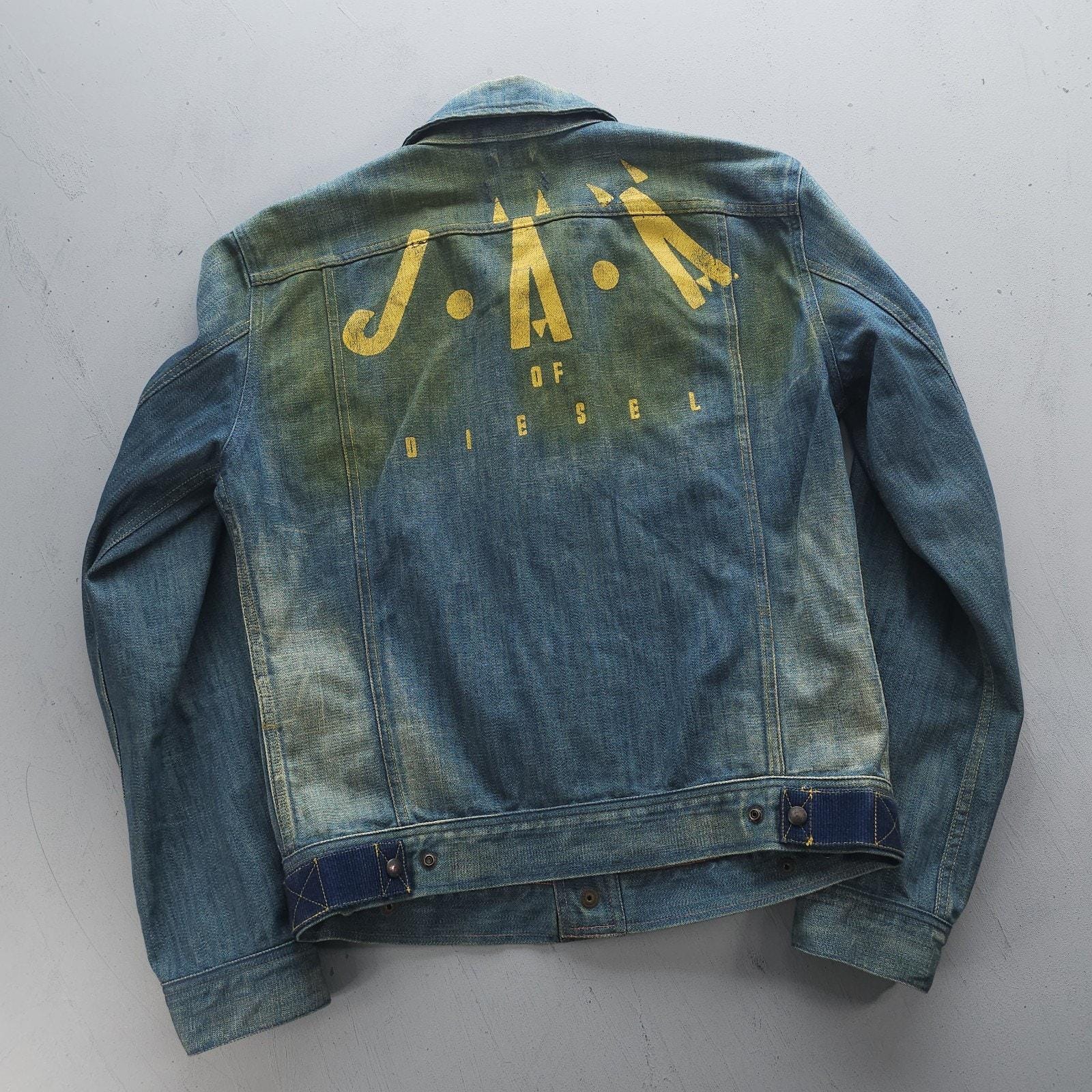 Vintage 2000s JAA of Diesel Denim Snap Jacket Western L - Etsy