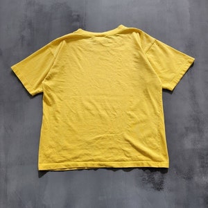 Vintage George Bush Stop Me Before I Kill Again Yellow T-shirt 2000s Y2K M image 4