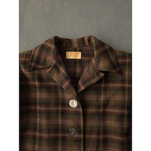 Vintage 1950er Jahre Pendleton Wolle karierte 49er Jacke Damen Rockabilly Classic L Bild 5