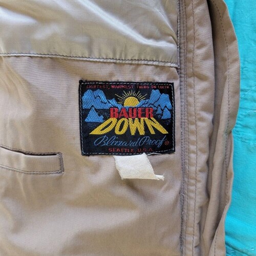 Vintage 1970s shops Eddie Bauer Blizzard Proof Down Parka Coat Talon Zipper sz XL