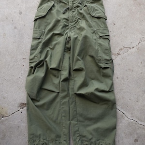 M-65 70’s military cargo pants Military Cargo Pants Made in '73 M-65 Field S Cotton Khaki