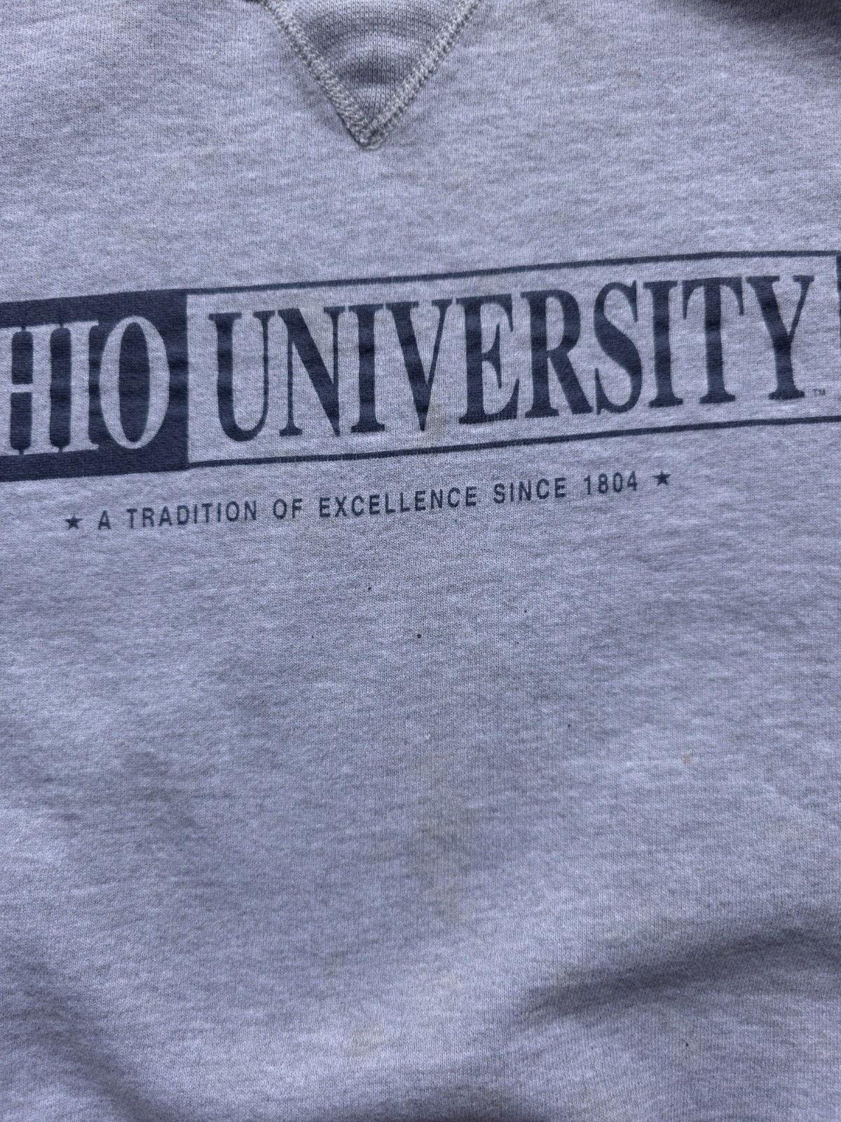 Vintage 90s Crewneck Sweatshirt Russell Athletic Ohio University 