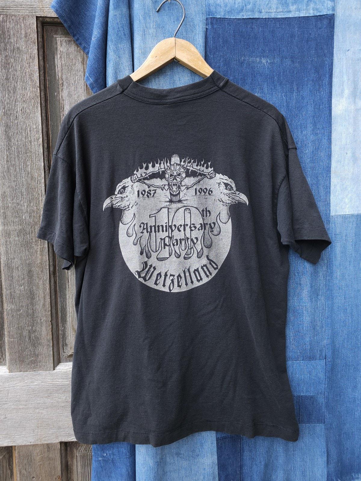 Vintage 1990s Wetzelland Heavy Metal Rock Festival Black T-shirt