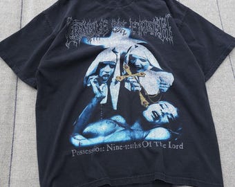 Vintage Cradle of Filth 1998 T-shirt Possession: Nine Tenths Of The Lord L Metal