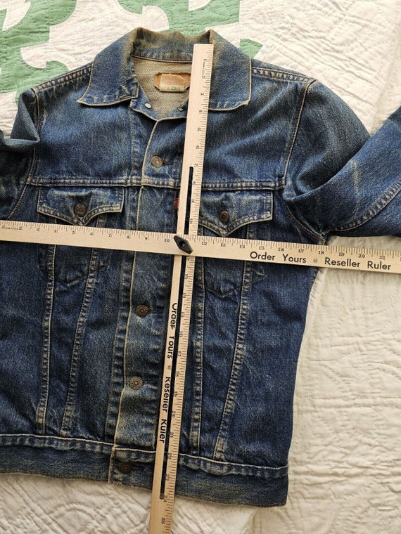 Vintage 1980s Levi's Denim Trucker Jean Jacket Ty… - image 7