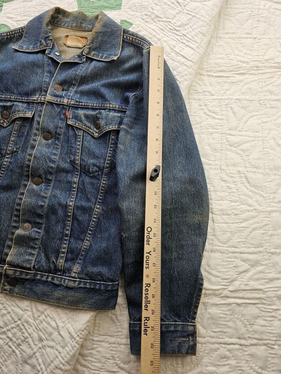 Vintage 1980s Levi's Denim Trucker Jean Jacket Ty… - image 8