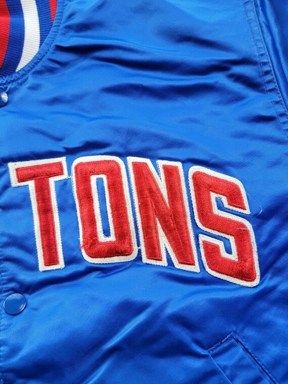 Detroit Pistons Starter Jacket Satin NBA Authenti… - image 8