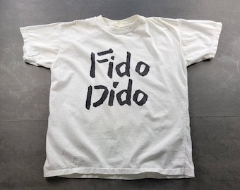 Vintage 1990s Fido Dido White T-shirt Cartoon M