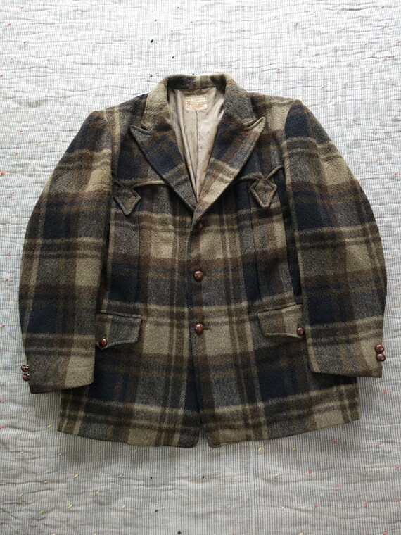 Vintage 1950s Allen MFG Co. Westernwear Plaid Wool Jacket Vintage 1950s Allen MFG Co. Westernwear Plaid Wool Jacket
