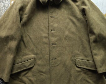 ジャケット・アウター 1940s Japanese Vintage Military Coat Vintage 1940s WW2 Imperial Japanese Army Wool Overcoat