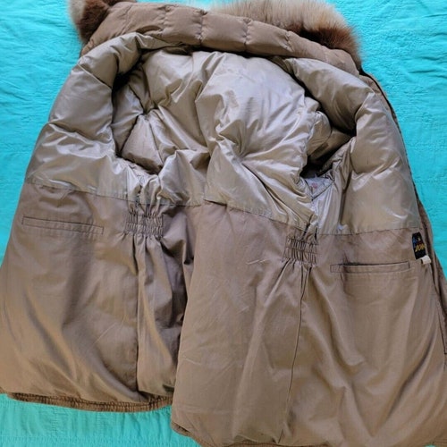 Vintage 1970s shops Eddie Bauer Blizzard Proof Down Parka Coat Talon Zipper sz XL