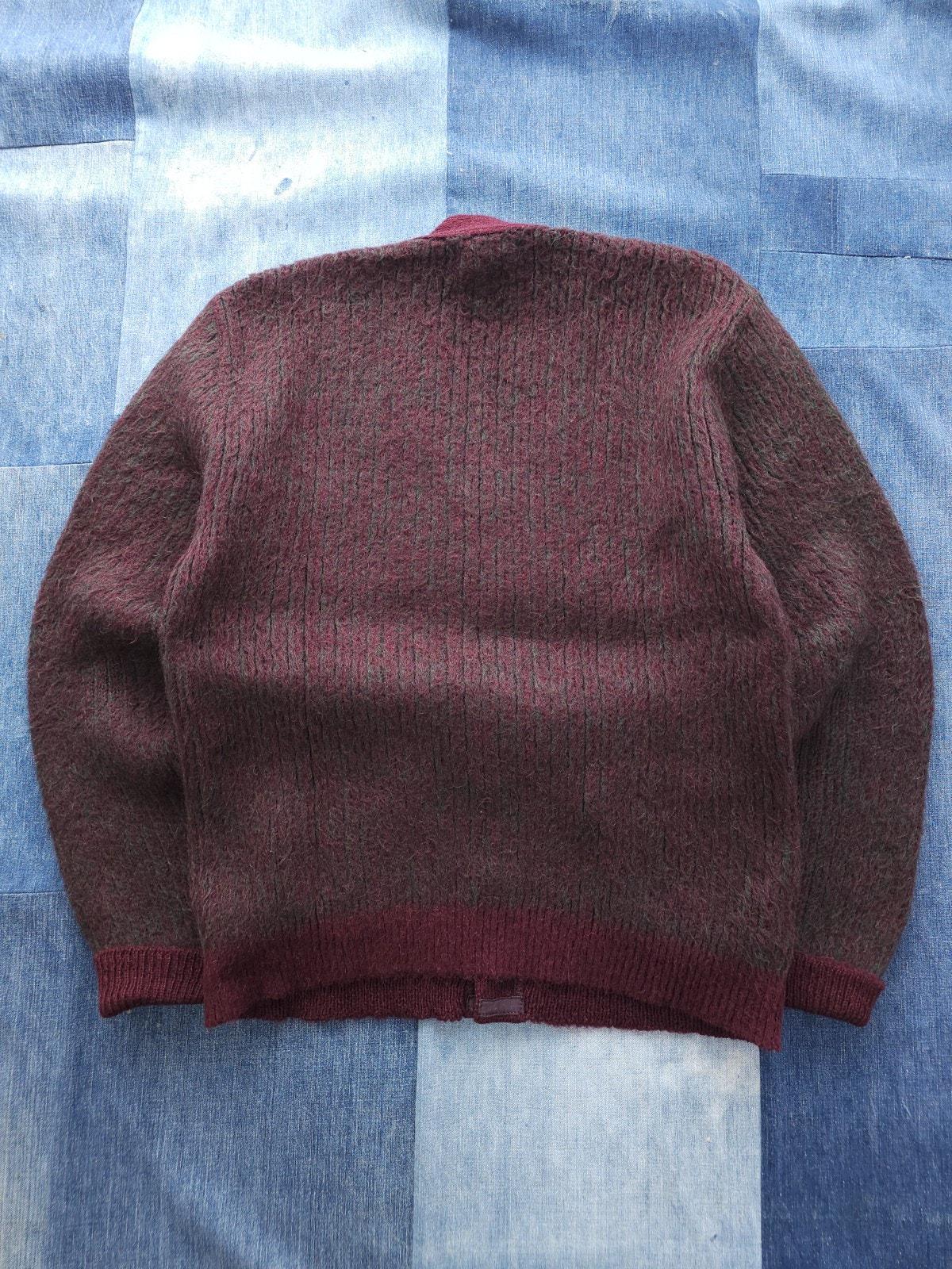 トップス 1960's Brentwood mohair cardigan Vintage 1960s Brentwood Mohrtex Burgundy Poly Mohair Fuzzy
