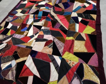 ハンドメイド　パッチワークキルト　アンティークキルト風 アンティークキルトダブルエックス - アンティークショップWish&