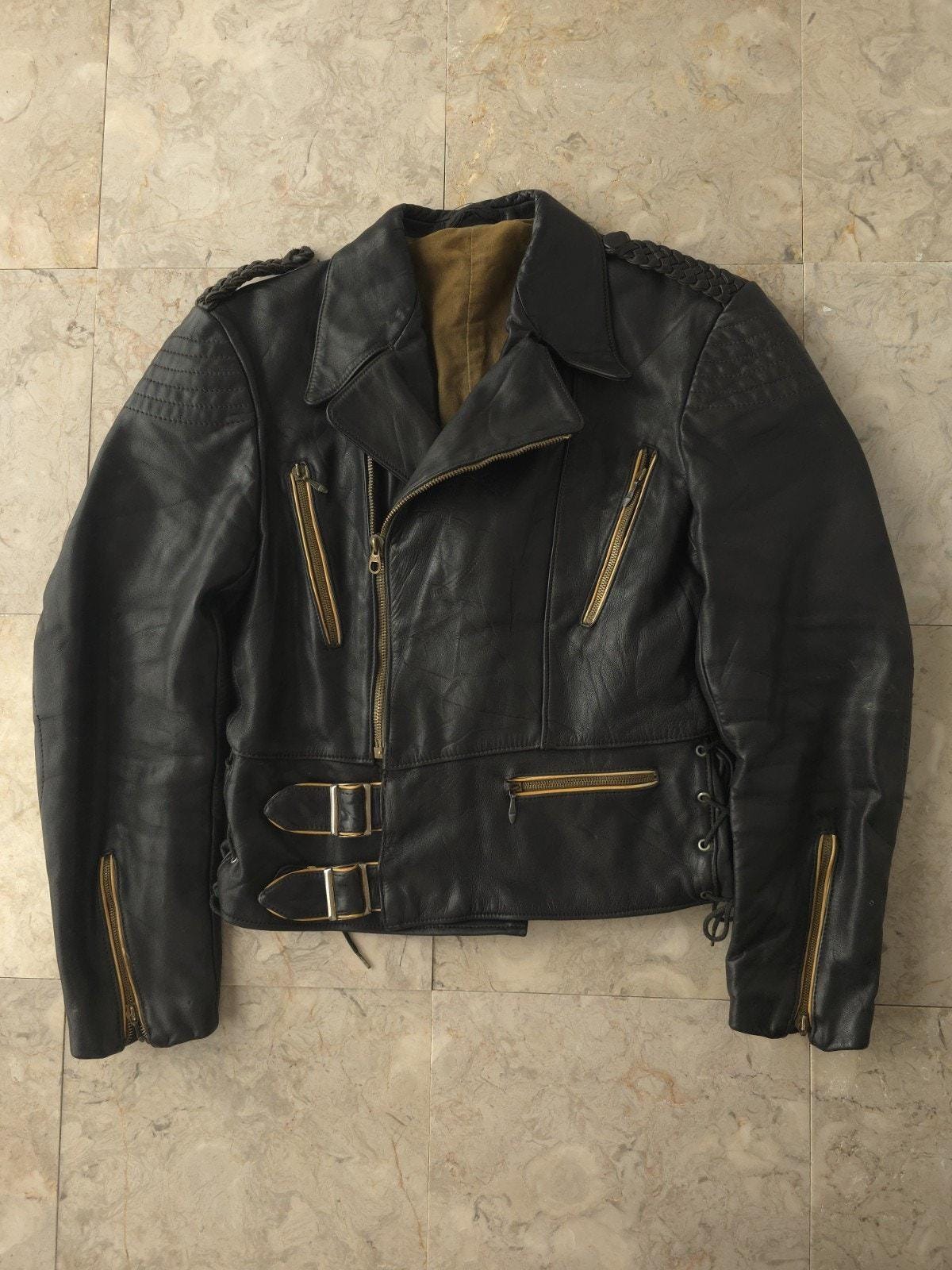 40s German Leather Jacket - Etsy