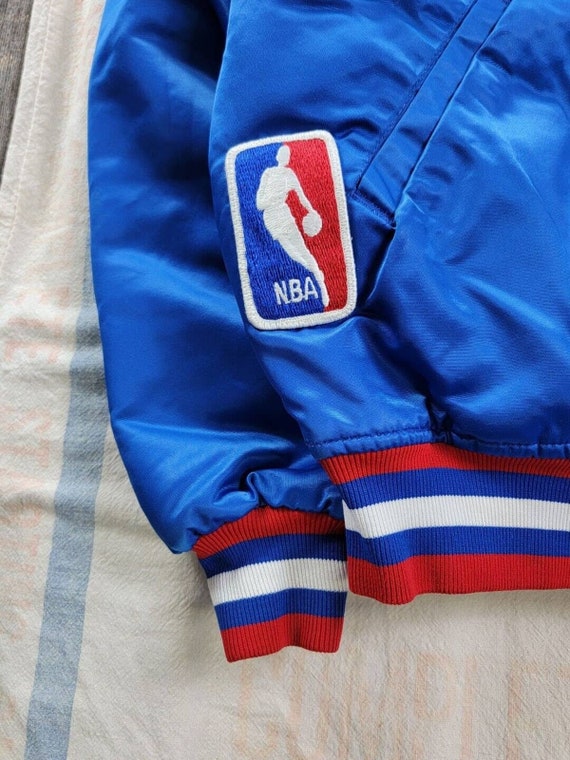 Detroit Pistons Starter Jacket Satin NBA Authenti… - image 5