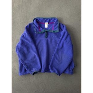 Vintage 90's L.L. Bean Purple Fleece Activewear Pullover Jacket Women's OS