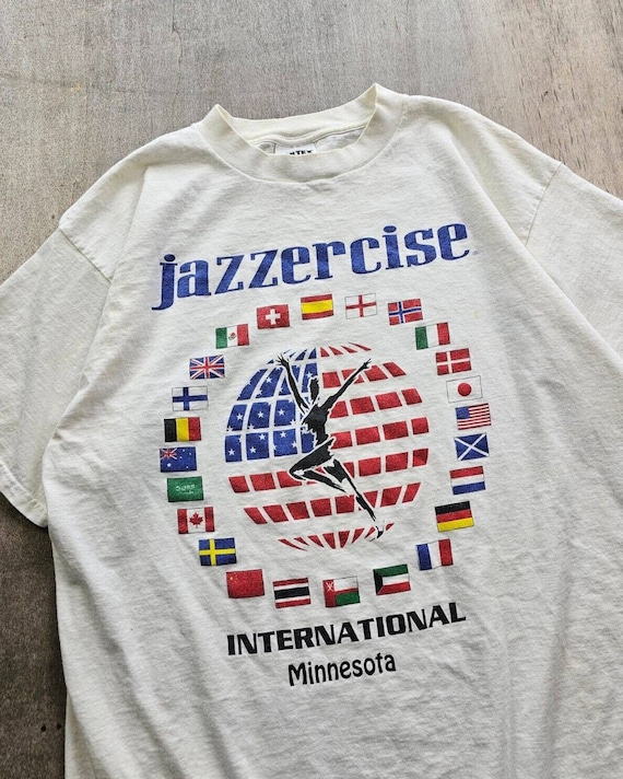 Vintage 90s Jazzercise International Minnesota Whi