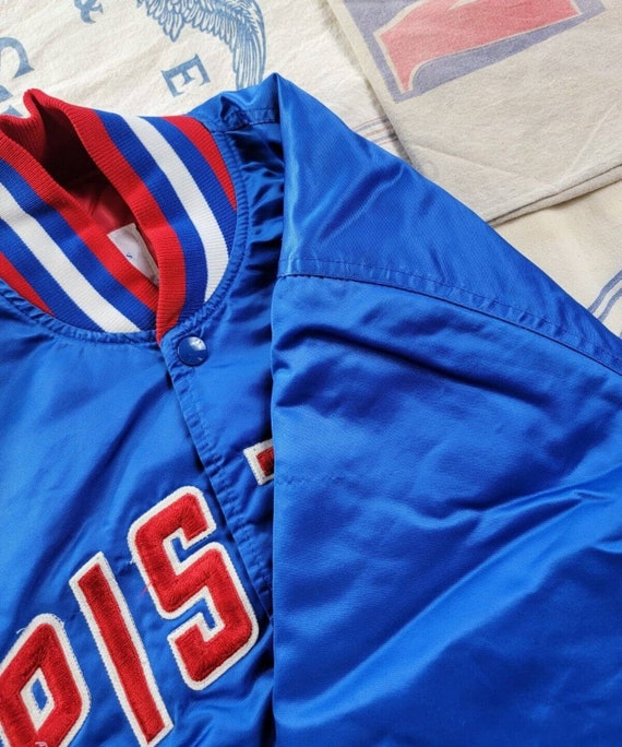 Detroit Pistons Starter Jacket Satin NBA Authenti… - image 6