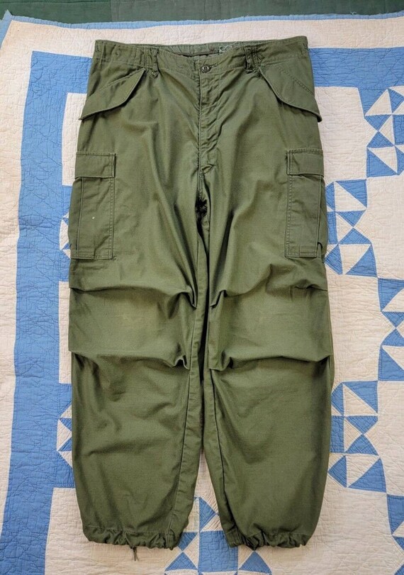 Vintage 1970 US Army M-65 Field Cargo Combat Pants OG-107 Sz L - Etsy 激安価格の通販 U.S.Army M-65 70's Pants Field ワークパンツ/カーゴパンツ