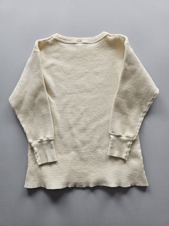 Vintage 1960s Hanes Thermalite Cotton Waffle Knit… - image 2