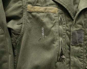 Vintage 1960s French Army M-64 Military Field Jacket Sadivoc