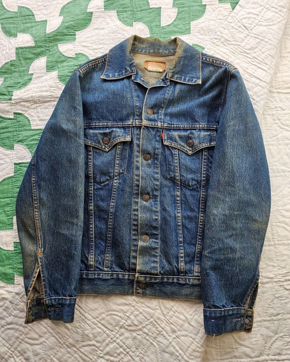 Vintage 1980s Levi's Denim Trucker Jean Jacket Ty… - image 2