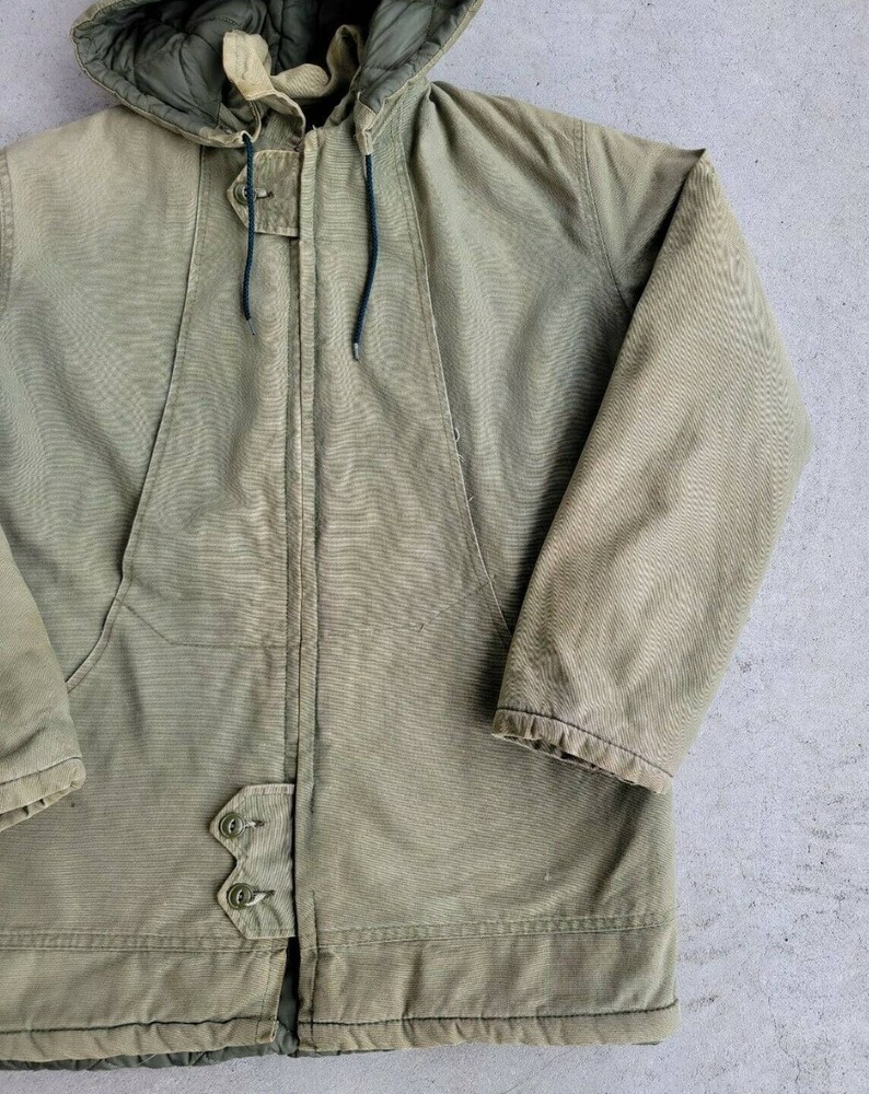 brush canvas hooded jacket