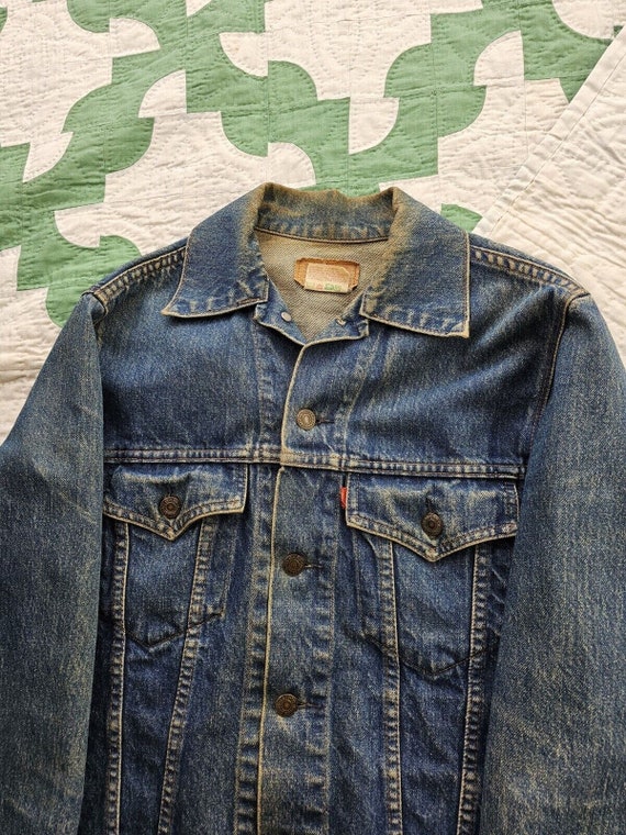 Vintage 1980s Levi's Denim Trucker Jean Jacket Ty… - image 4