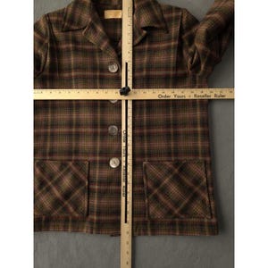Vintage 1950er Jahre Pendleton Wolle karierte 49er Jacke Damen Rockabilly Classic L Bild 10