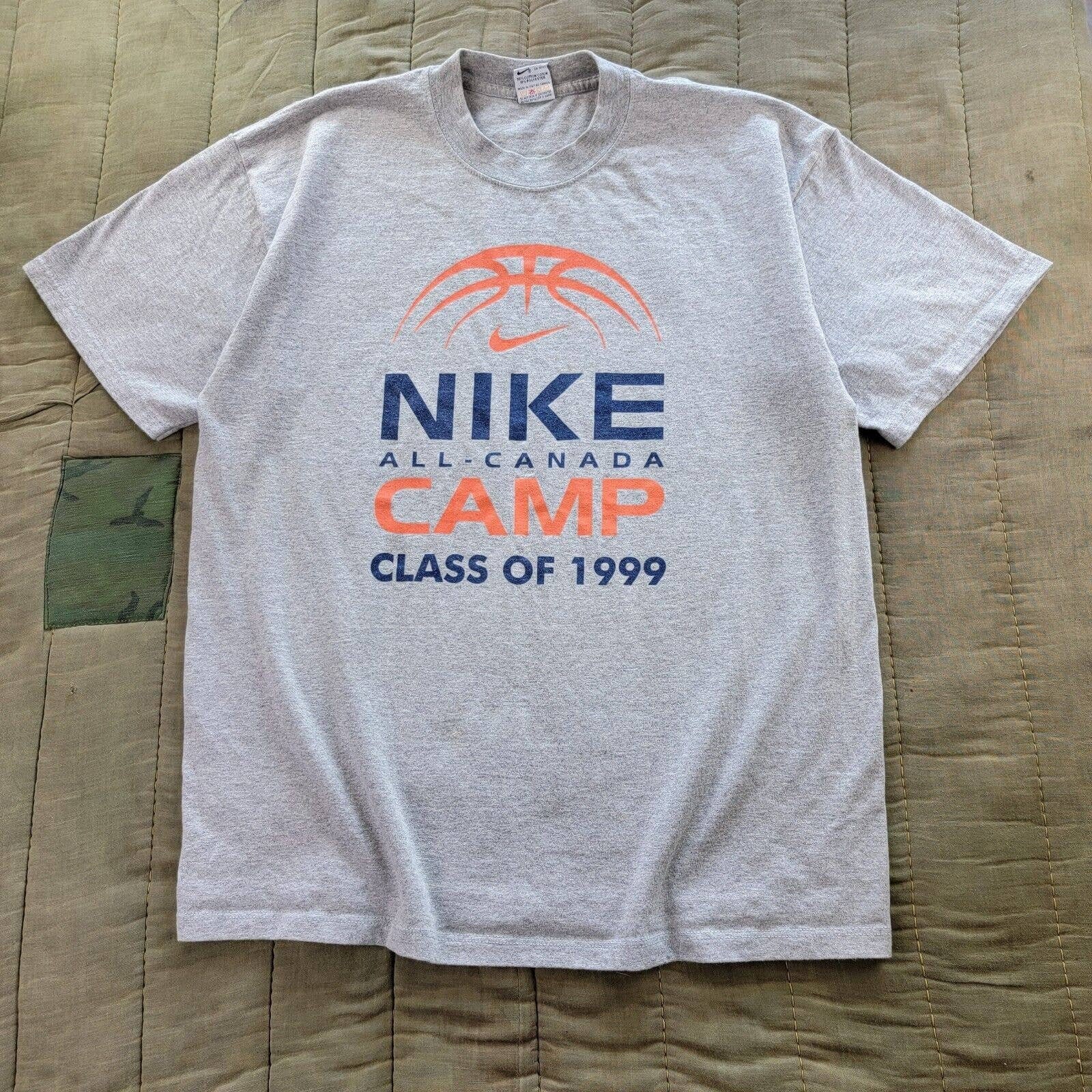 Uenighed segment bruge Vintage 1999 Nike All-canada Basketball Camp Grey T-shirt 90s - Etsy Norway