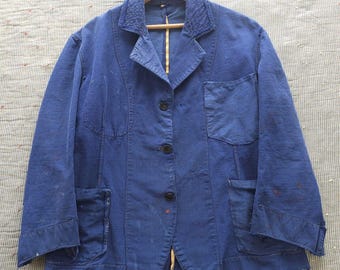 Vintage French Black Moleskin Jacket - Etsy Vintage French Black Moleskin Jacket - Etsy