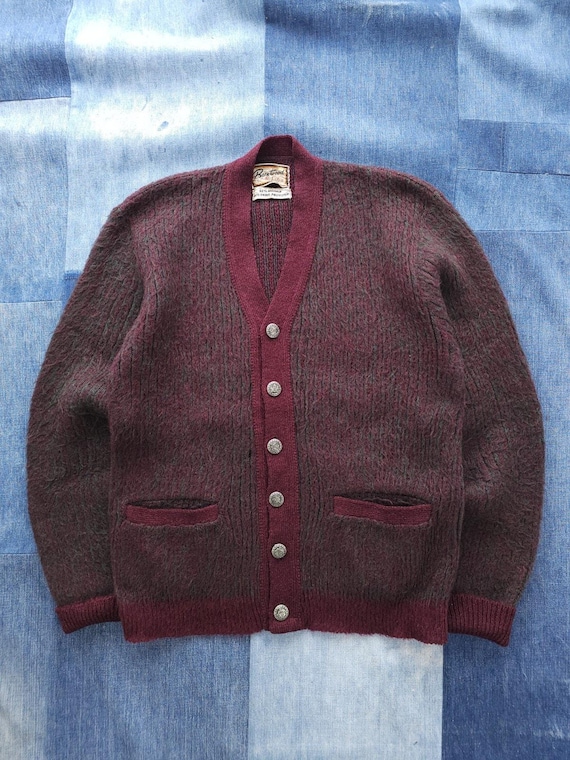 トップス 1960's Brentwood mohair cardigan BRENTWOOD MOHAIR CARDIGAN（MINT/X-LARGE） - 古着屋 ｜ mushroom