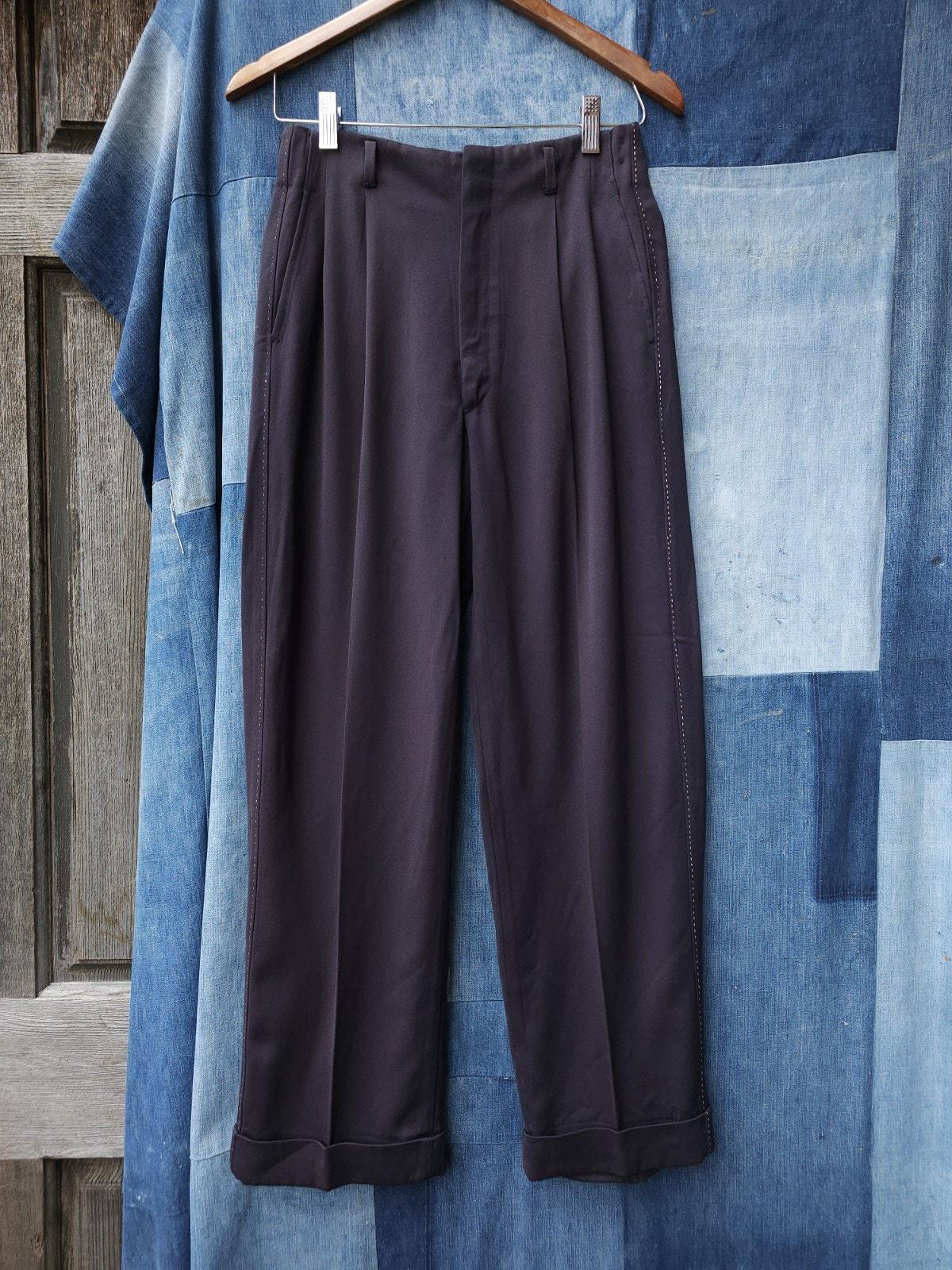 Gabardine 50s Pants - Etsy Canada